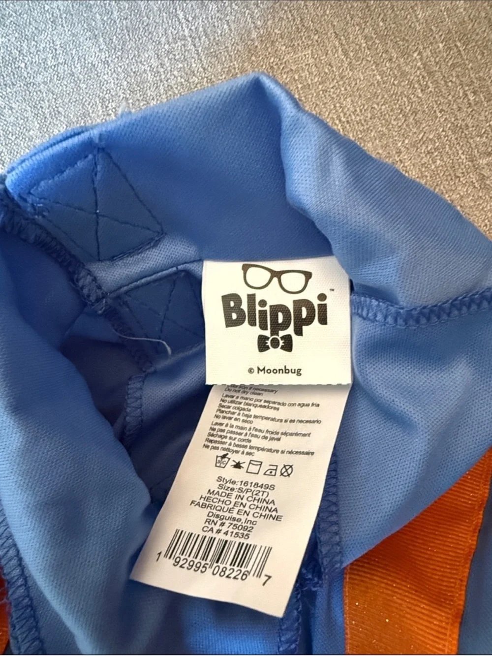 Blippi Girls Toddler Dress Halloween Costume With Hat Size 2T